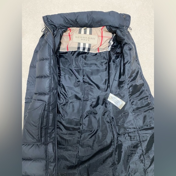 BURBERRY DOWN COAT JACKET PARKA BLACK XS - Picture 14 of 16